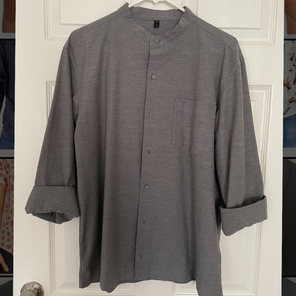 Muji Button Up Grey